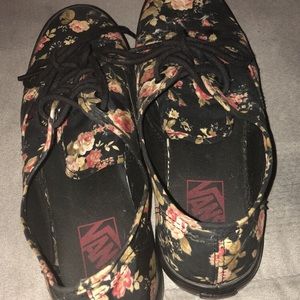 size 8.5 floral print vans